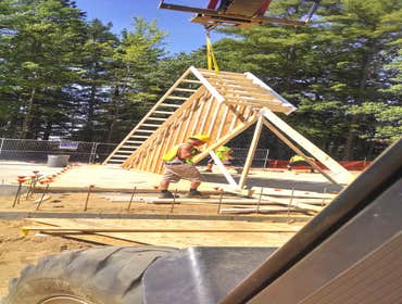 Photo(s) from Score Construction Services LLC This was a new house out in Concord NH, approximately 2,500 sq foot home. 8,500 sq ' of drywall.