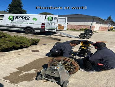Plumbers at work