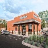 Lehi Bakery | Cedar Hills Ground-up location for Lehi Bakery's expansion in Cedar Hills Downtown Retail Zone. All-brick construction in the Georgian R