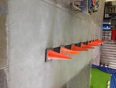 Indoor trench drain