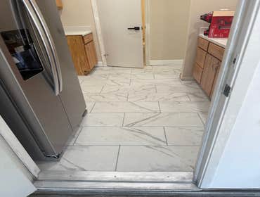 Photos by Fresh Start Renovations LLC #4 Kitchen & Bath Tile Upgrade: Full-Service. This project involved the careful demolition of 100 sq. ft. of old,