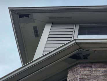Photos by Ground Up Home Improvements #1 We replaced the rotted wood on the corners, painted, sealed everything up with a new drip edge, and installed 
