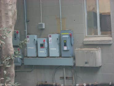 George The Electrician Fans and distribution switch gear.