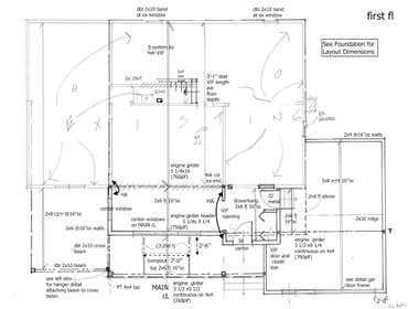 various wood deck, roof and 2nd floor addition detailed