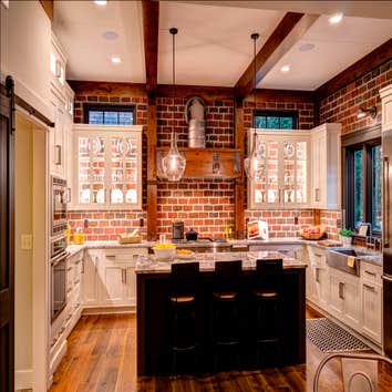 Kitchen with ExposedBrick