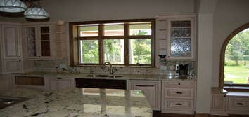 Kitchen and bathroom