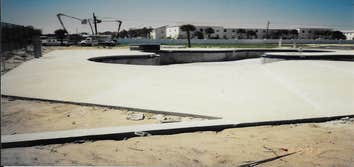 pool deck completed