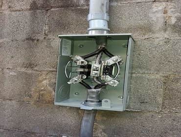 new electric meter install