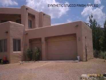 Synthetic Stucco Finish Applied