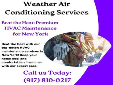 Photos by Weather Air Conditioning Services #1 Weather Air Conditioning Services is the premier HVAC company in NYC, providing a comprehensive range of