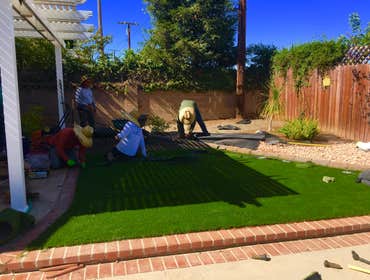 Artificial Grass and decorative stones - Winnetka
