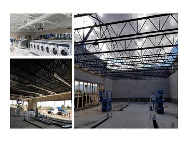 Photos from Tech-Vac On this project we replaced 3 package units on a Cici's Pizza. The old units were removed due to old age and extensive hail damage