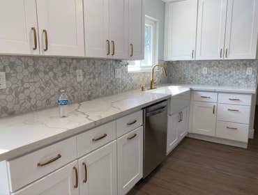 Complete kitchen remodel - Pleasanton Complete kitchen remodel with minor change to layout including recessed lights throughout the house