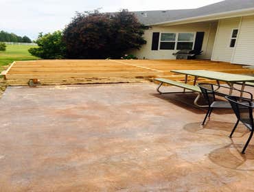 Photo(s) from Baird Brent H Stamped concrete side walks and patios ,foundations,basements,countertops