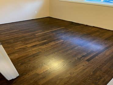 Photos by Woodcraft Flooring LLC #1 Refinish, Stain & Finish with 3 Coats of Waterbase Finish.
