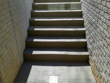 concrete and cinder block