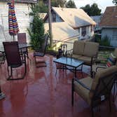 New colored stamped patio