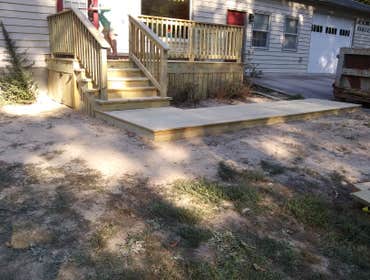 Pressure Treated Deck to Pressure Treated walk way
