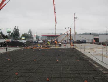 Pile driven foundation