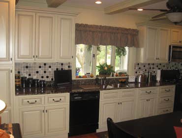 Painted cabinets