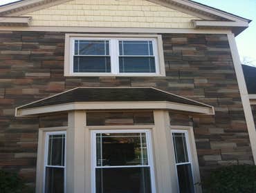 Bellastone Job This is a job we did in Mooresville NC. It is Bellastone, some shake, and Amazing Plank Acrylic Siding. It looks amazing and has recieve