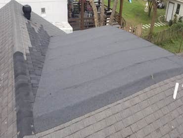 Torch down flat roof installation
