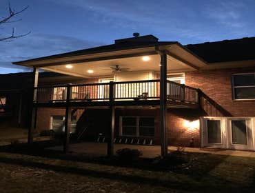 Deck after construction