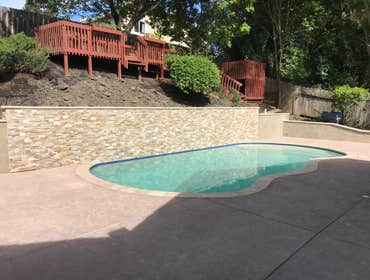 Panglinian - San Ramon Engineering Retaining Wall
Pool Decking Stamp Concrete
New Driveway
New Pool