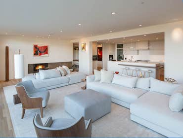 Hillside Located in Belvedere,California this tech entrepreneur was in need of a total transformation of her Kitchen and Living room. By eliminating wa