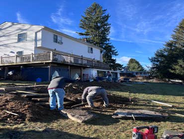 Photos by Green Acre & Home Services LLC #1 Project not complete, we did this but she’ll be adding flower beds in the spring of 2025.