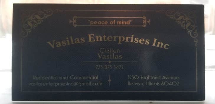 Vasilas Enterprises Inc