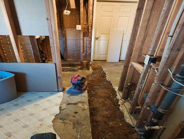 Photos by Jerry & Blake plumbing Solutions Inc #3 Relocate the washer room to a different location that the customer had prefer