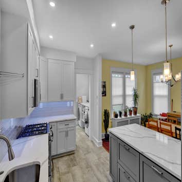 Modern Style Construction Llc Project Kitchen Remodel with a wall removal
