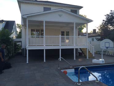 Deck with roof - after