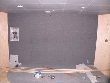 Photos from Vh improvement inc transforms a room in the basement into a media room