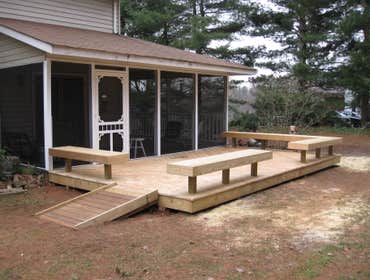 Handicap accessable deck