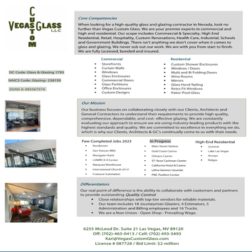 Vegas Custom Glass