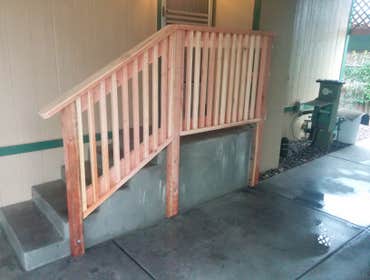 Redwood Stair Rail