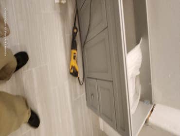 Master Bathroom total overhall Change layout add barn door