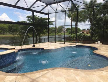 Deck jets, pool, spa