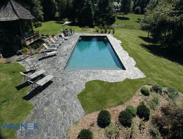 Rectangle, Tahoe Blue Pebble