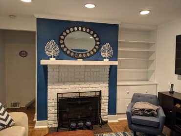 Classic Blue and White Color Combination in Benjamin Moore New York State of Mind and Chantilly Lace by Wescott Painting in Pittsburgh, PA.