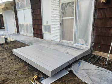 Saul's Quality Painting LLC Project #1 Initially Just a repainting of the home, later the client asked to add the painting of the deck to the job agree