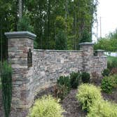 Stone Harbor stone entrance walls