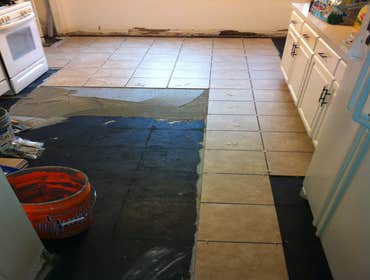 Mclaughlin Home Improvement Project KITCHEN AND HALLWAY CERAMIC TILE INSTALL