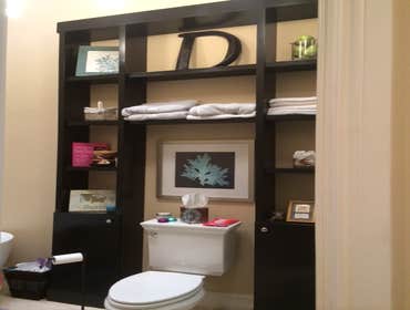 Decorative bath shelving