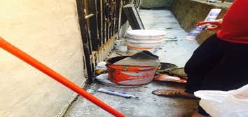 39 ELDRIDGE STREET NEWYORK, NY 10011 WE PERFOMED BASMENT WATERPROOFING IN THE BACKYARD AND THEN POUR NEW CONCRETE.