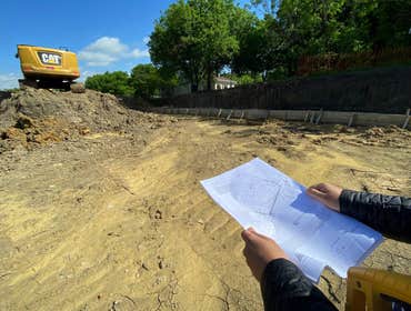 Civil planning services for retaining wall design and drainage plan