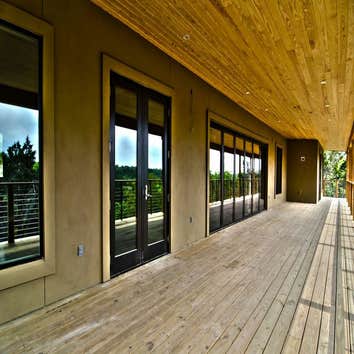 Apache Shores House We found the land for the homeowner and did the architectural design and build for this home overlooking the greenbelt in the Lakew