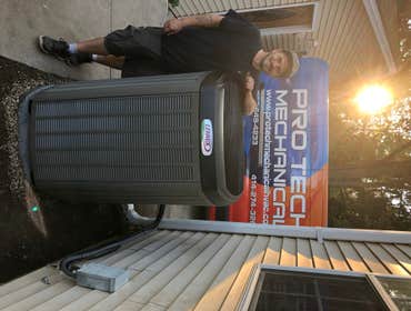 Install of a LENNOX A/C unit